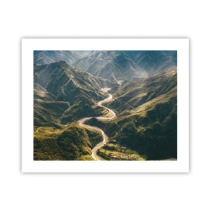 Poster - Direkt aus dem Herzen der Berge - 50x40 cm