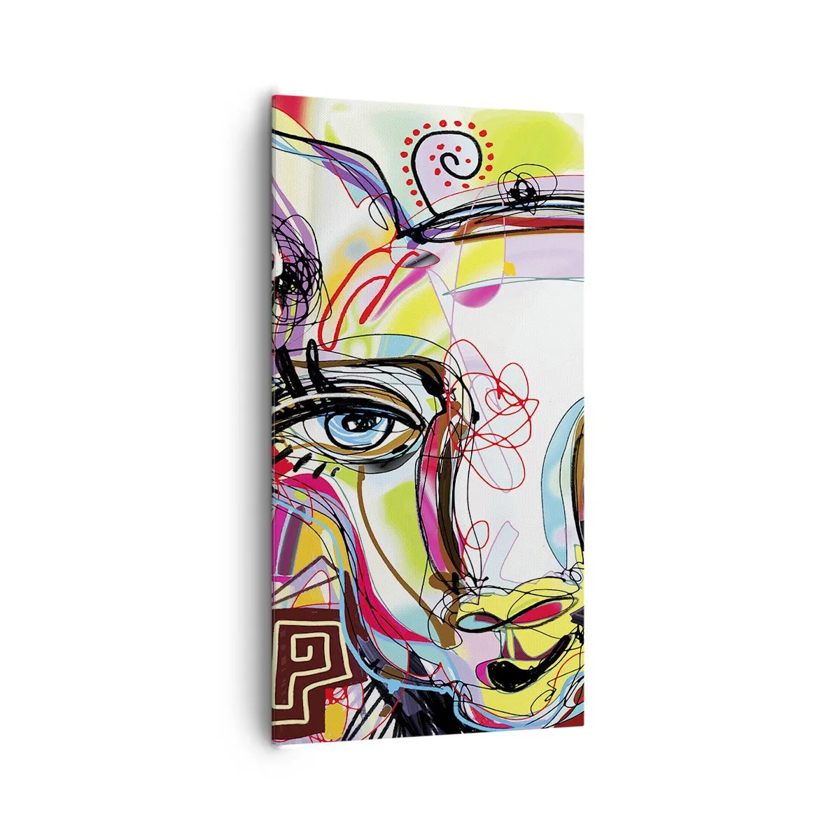 Bild auf Leinwand - Leinwandbild - Der Reichtum des Abiturs der Katze - 65x120 cm