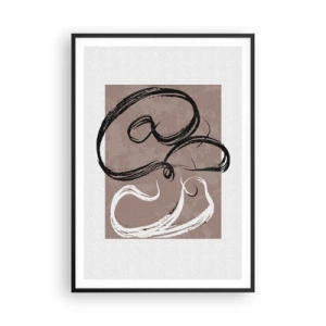 Poster in einem schwarzem Rahmen - Komposition – die Suche nach Fülle - 70x100 cm